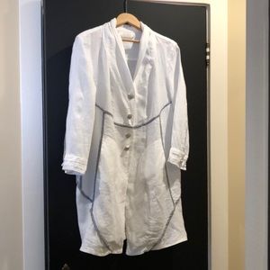 Elisa Cavaletti full length linen blouse